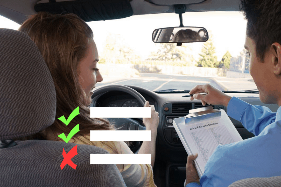 california driving test checklist