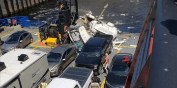 RV Crashes onto Tadoussac Ferry